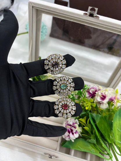 Diya Premium Victorian American Diamond Fingering