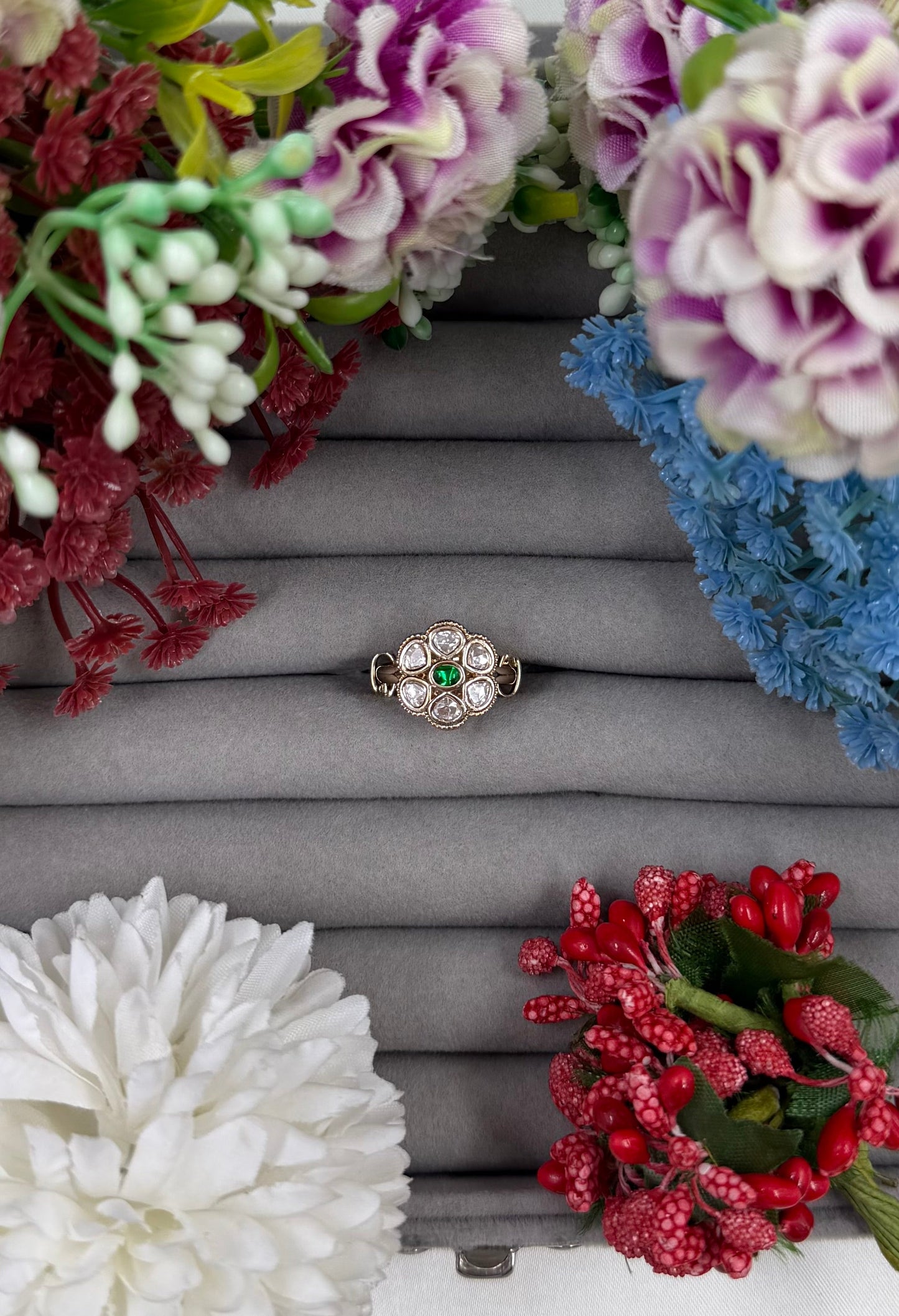 Samrudhi Moissanite Ring (Adjustable)