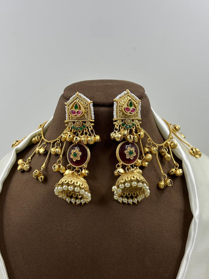 Dania Kashmiri Earing With Earchain