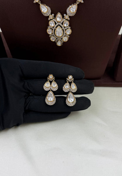 Chitra Victorian Moissanite Delicate Necklace