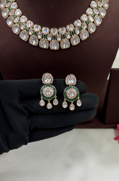 Tanu Moissanite Premium Necklace Set