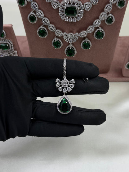 Tina Premium American Diamond Combo Set