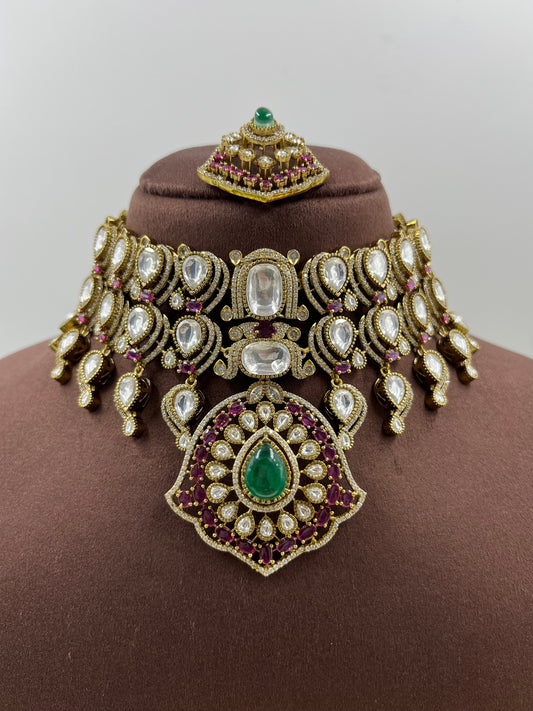 Payal Premium Moissanite Choker Necklace