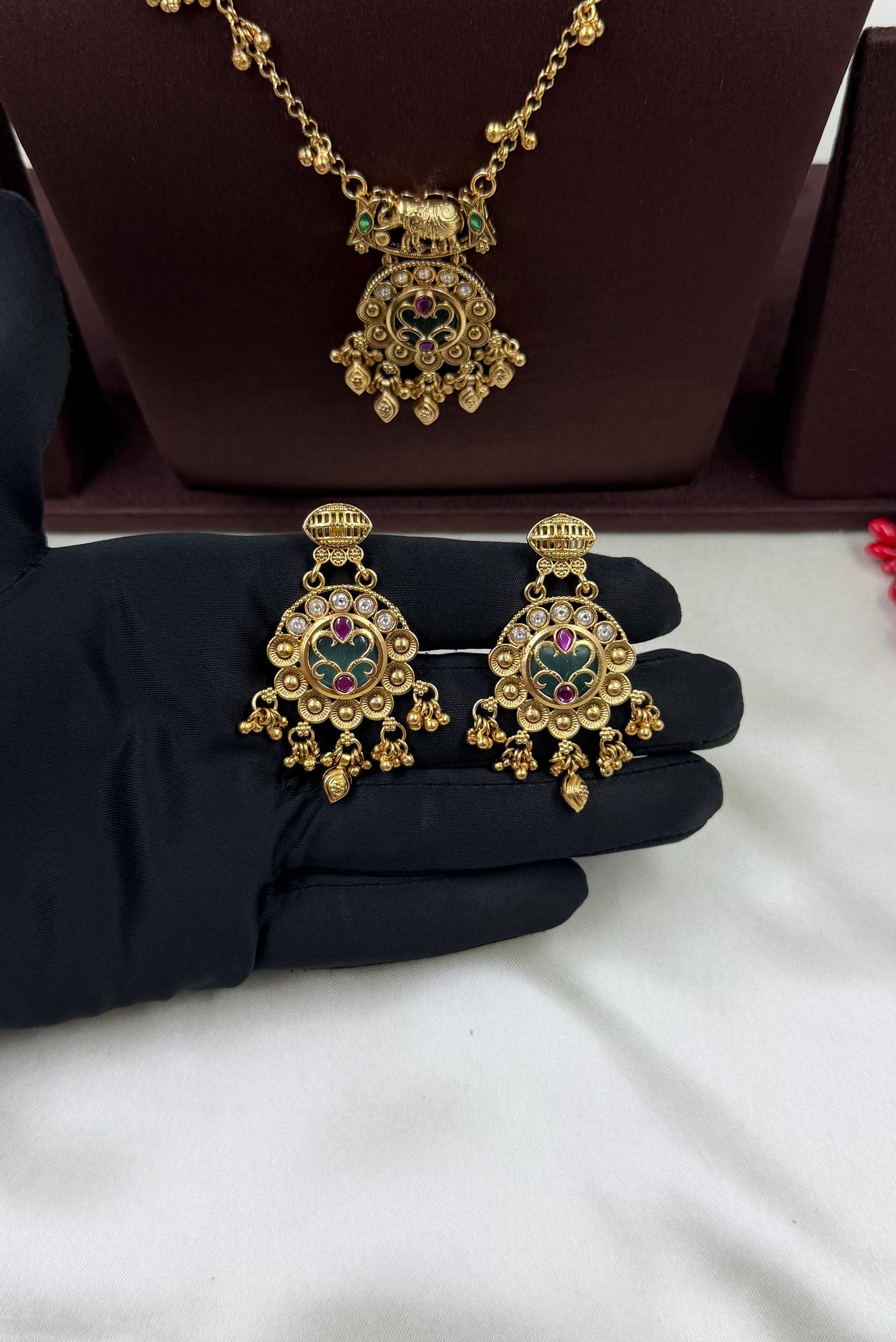 Janvi Heritage Semi Long Necklace