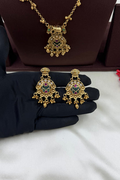 Janvi Heritage Semi Long Necklace