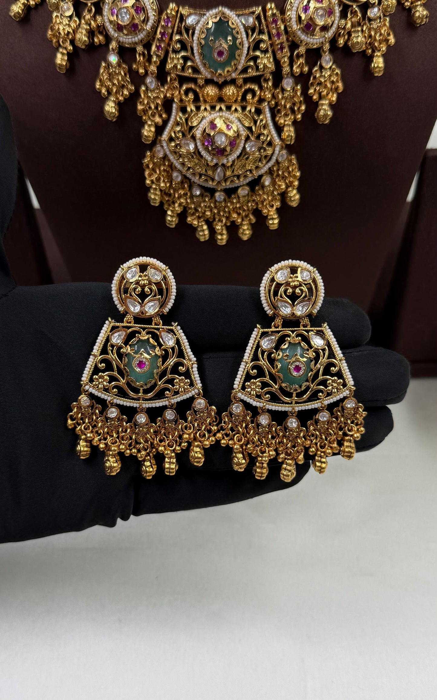 Ambika Gold Plated Necklace Set
