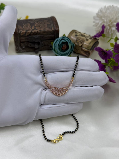 Half Moon Rose Gold Mangalsutra