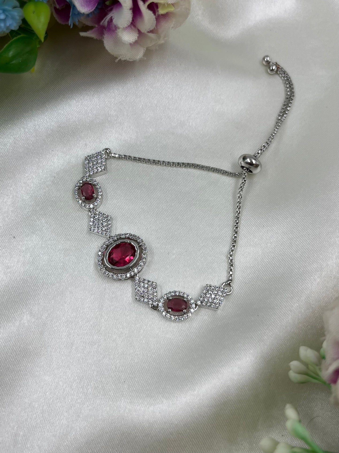 Lainey American Diamond Bracelet (Adjustable)