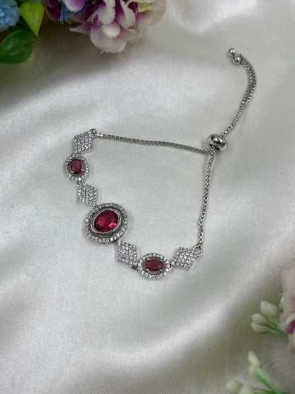 Lainey American Diamond Bracelet (Adjustable)