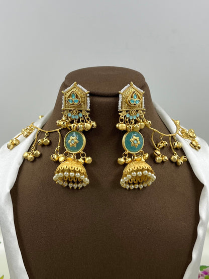 Dania Kashmiri Earing With Earchain