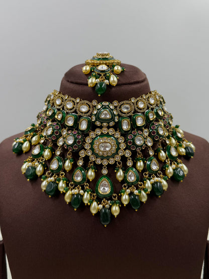 Maira Polki Kundan Choker Necklace Set