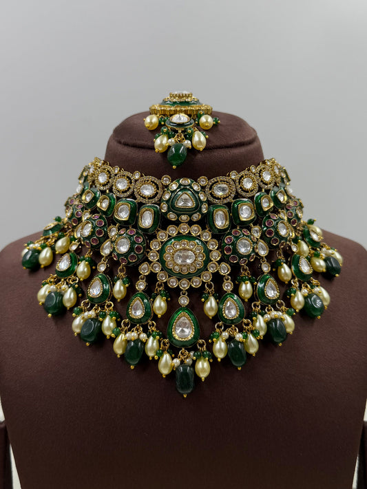 Maira Polki Kundan Choker Necklace Set