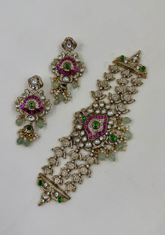 Naina Victorian Traditional Choker Necklace Set