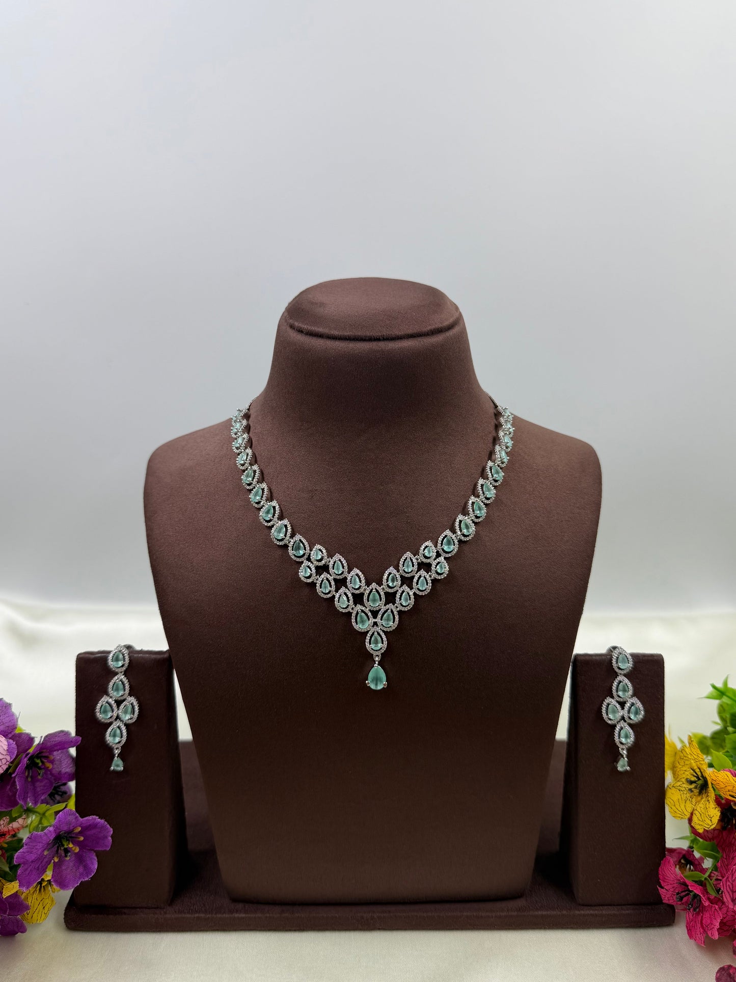 Jasmine American Diamond Necklace