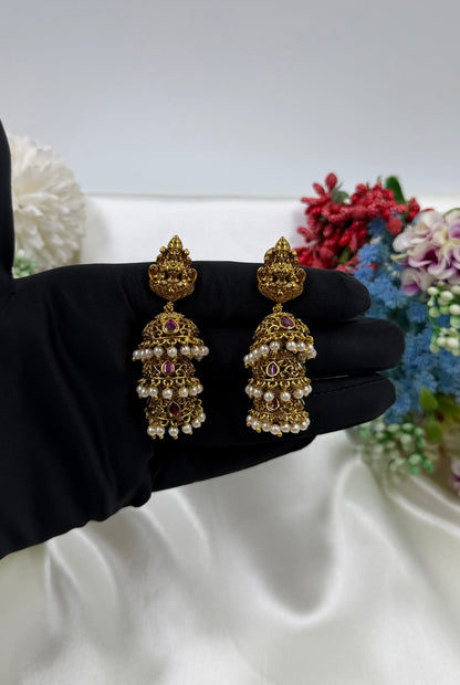 Anika South Indian Temple Earring