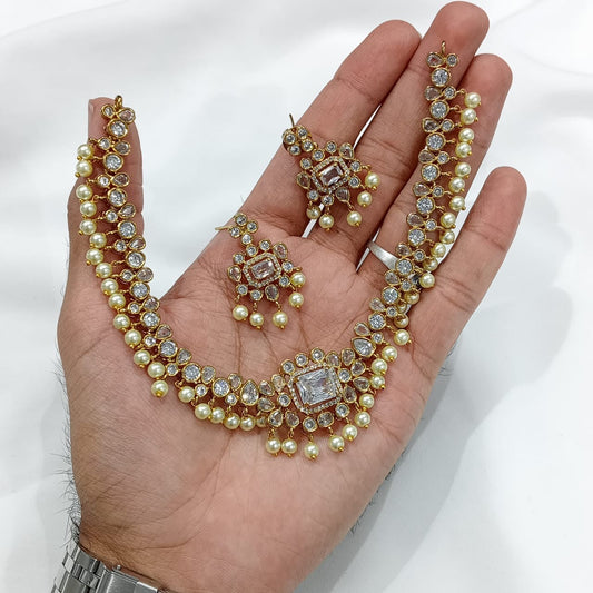 DELICATE MOTI VICTORIAN NECKLACE