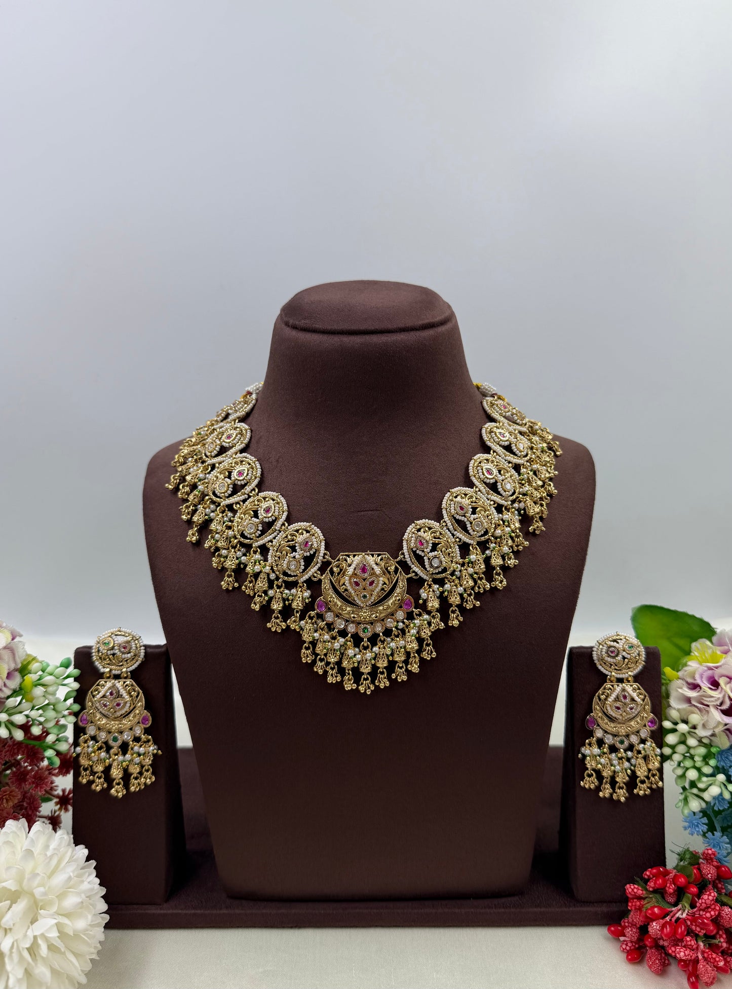 Nritya Heritage Chorski Necklace Set