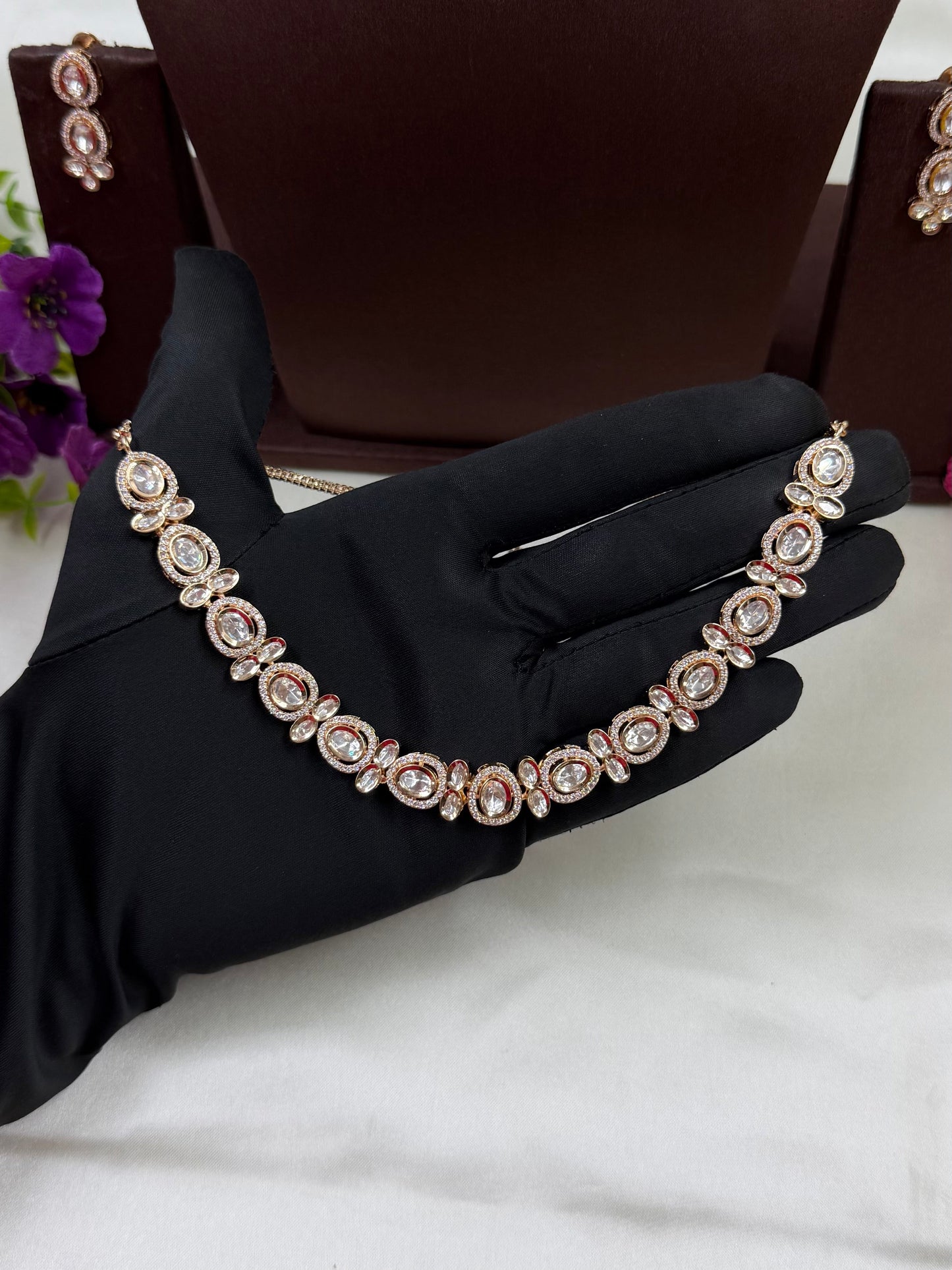 Hina Moissanite Delicate Necklace