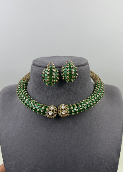 Neelima Jaipuri Kundan Necklace Set