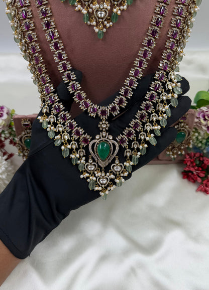 Aparna Victorian Premium Long Necklace Set