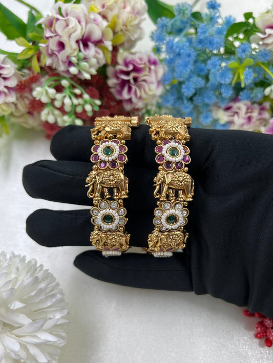 Disha Heritage Rajwadi Bangles [Openable]