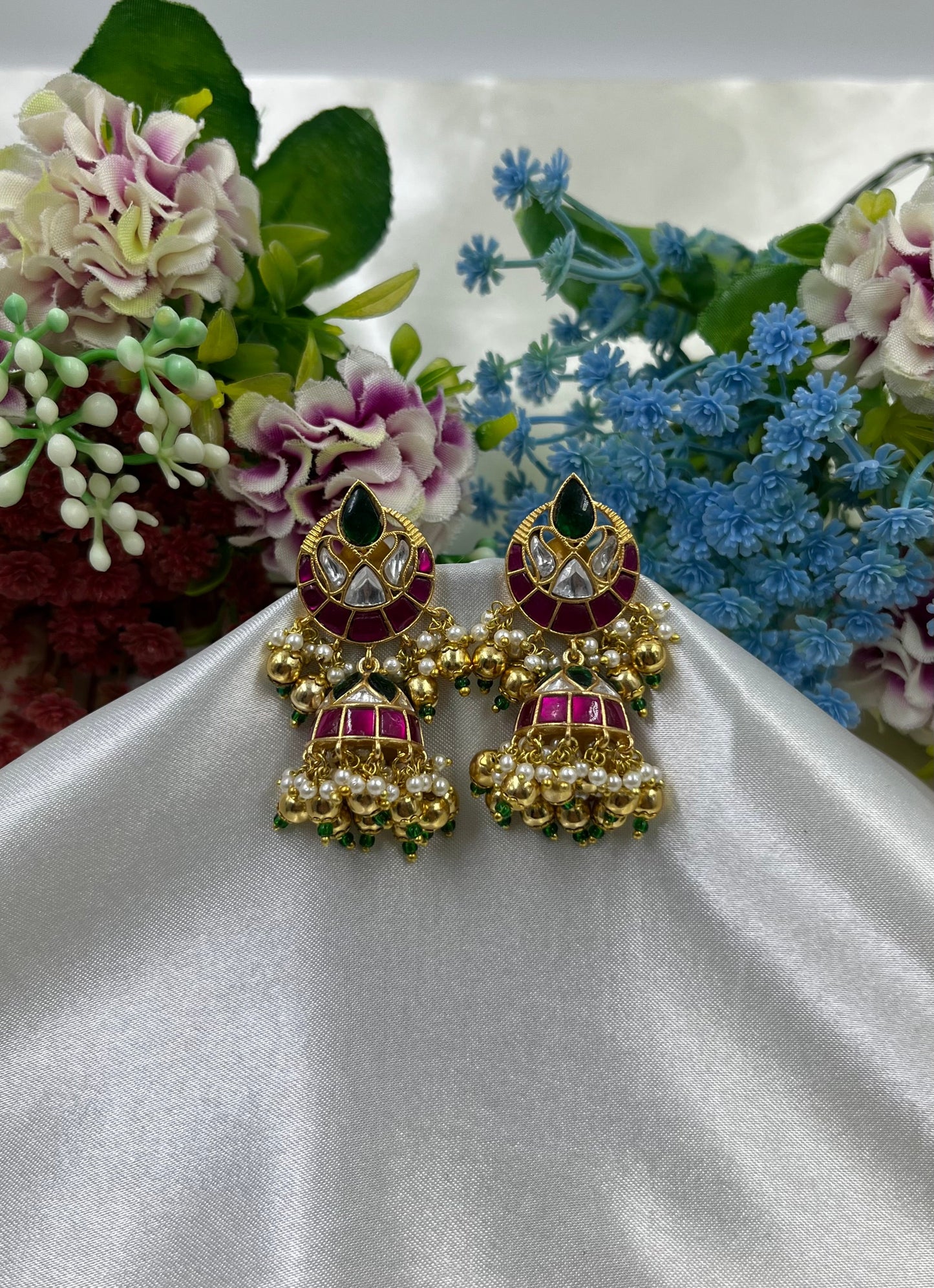 Saanvi Jadau Pachi Kundan Jumka