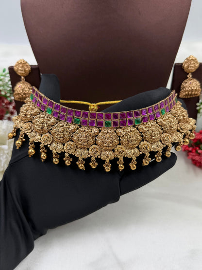 Karishma South Indian Choker Necklace Set