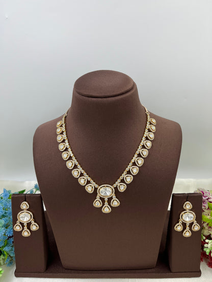 Brinda Delicate Moissanite Necklace