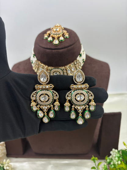 Zareen Jadau Moissanite Kundan Necklace
