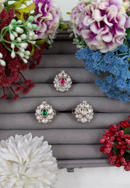 Lohita Moissanite Ring (Adjustable)