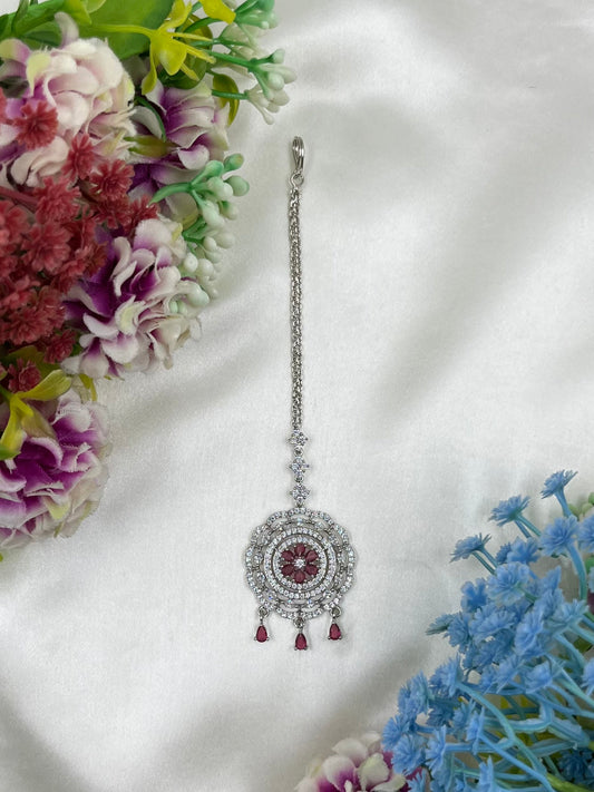 Preeti American Diamond Mang Tika