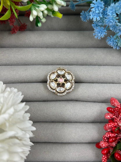 Roshni Moissanite Ring (Adjustable)