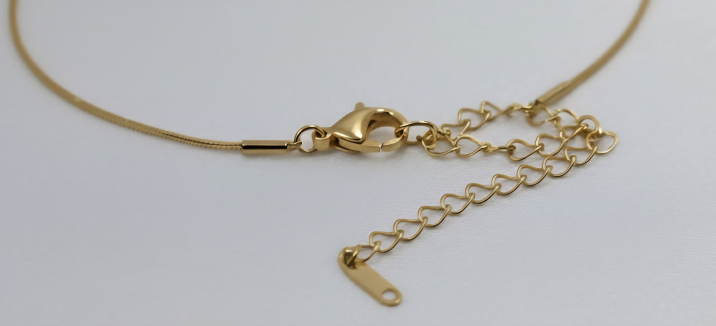 Dual laring Gold Necklace