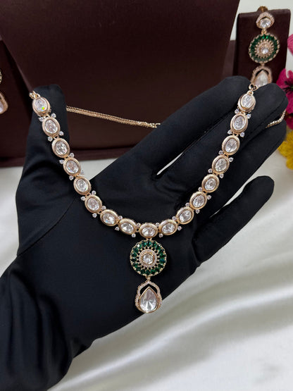 Mugdha Moissanite Delicate Necklace