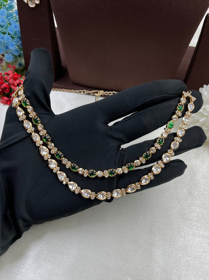 Madhavi Moissanite Delicate Necklace