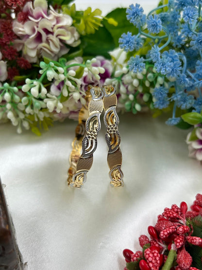 Sara Premium Two-tone Bangles ￼