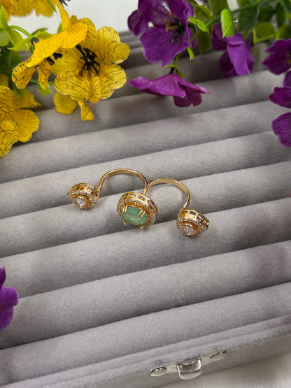 Alia Moissanite Ring (Adjustable)