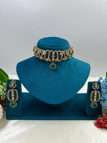Rutzz Jaipuri Kundan Necklace Set