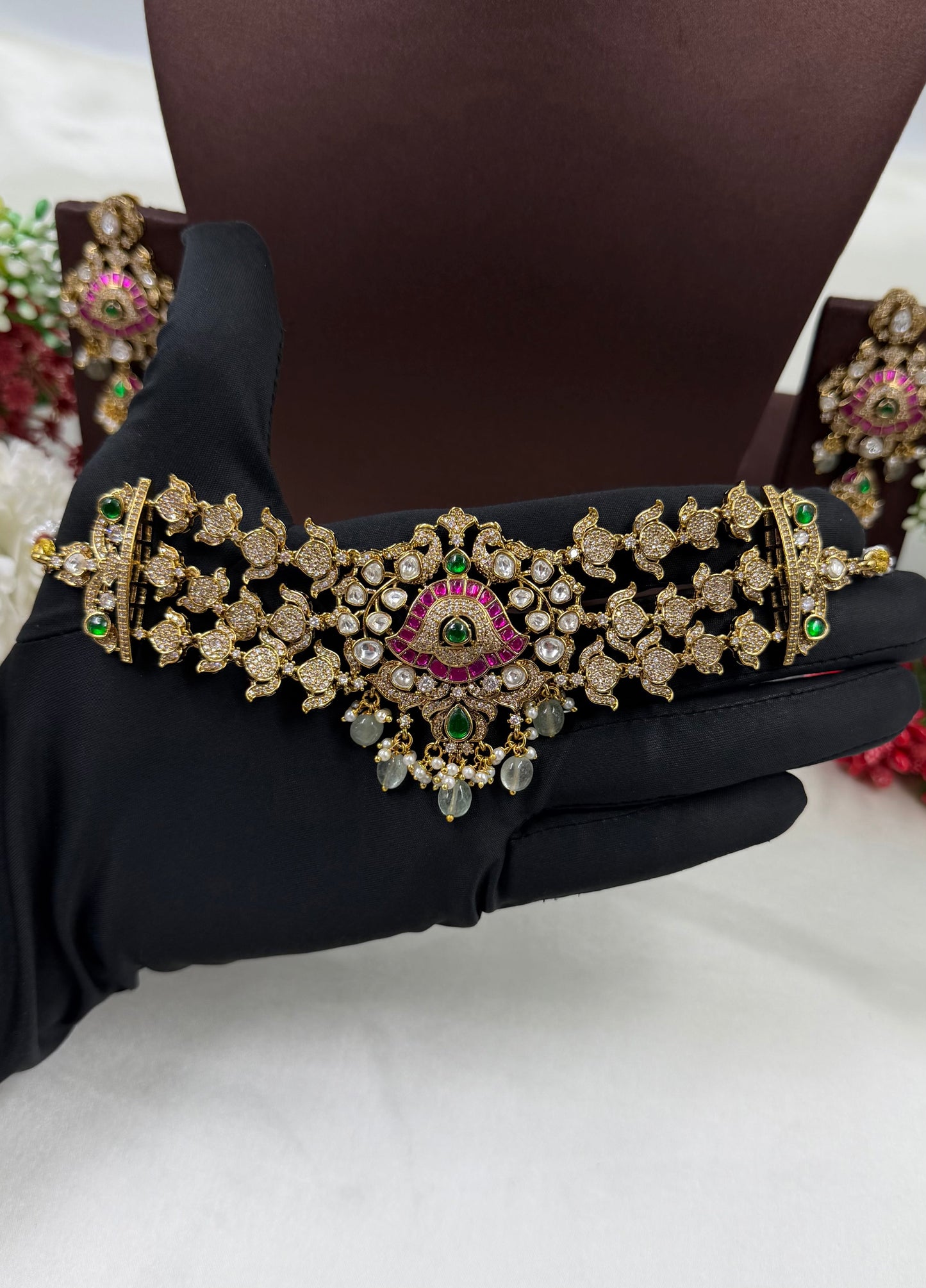 Naina Victorian Traditional Choker Necklace Set