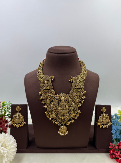 Neelam South Indian Temple Necklace Set