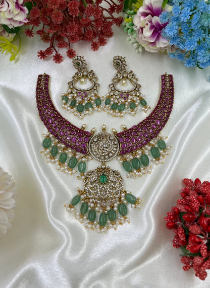 Jijabai Premium Victorian Hasli Necklace