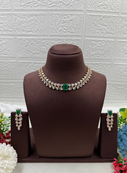 Kashvi Moissanite Delicate Necklace