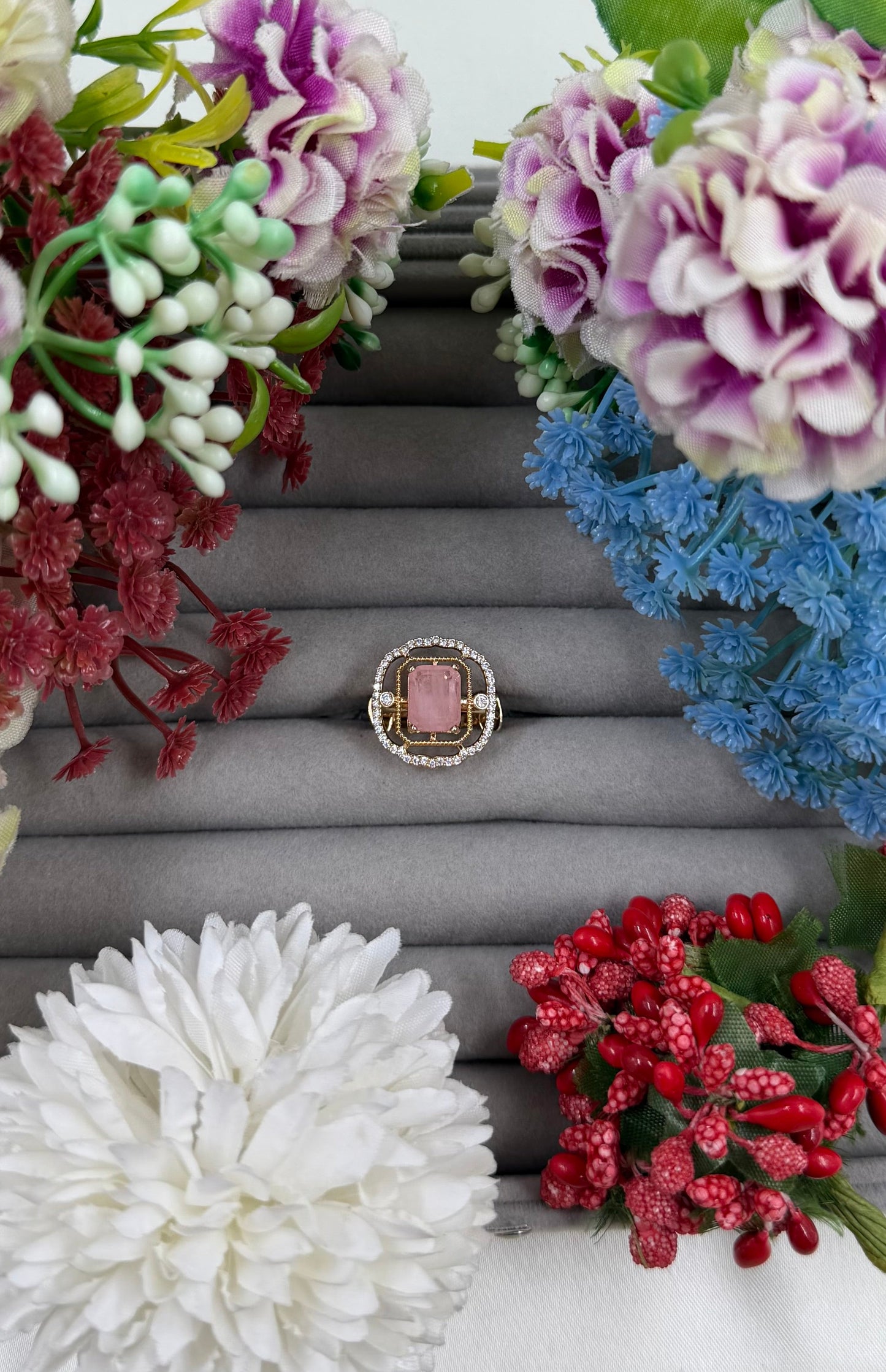 Aaratrika American Diamond Ring (Adjustable)