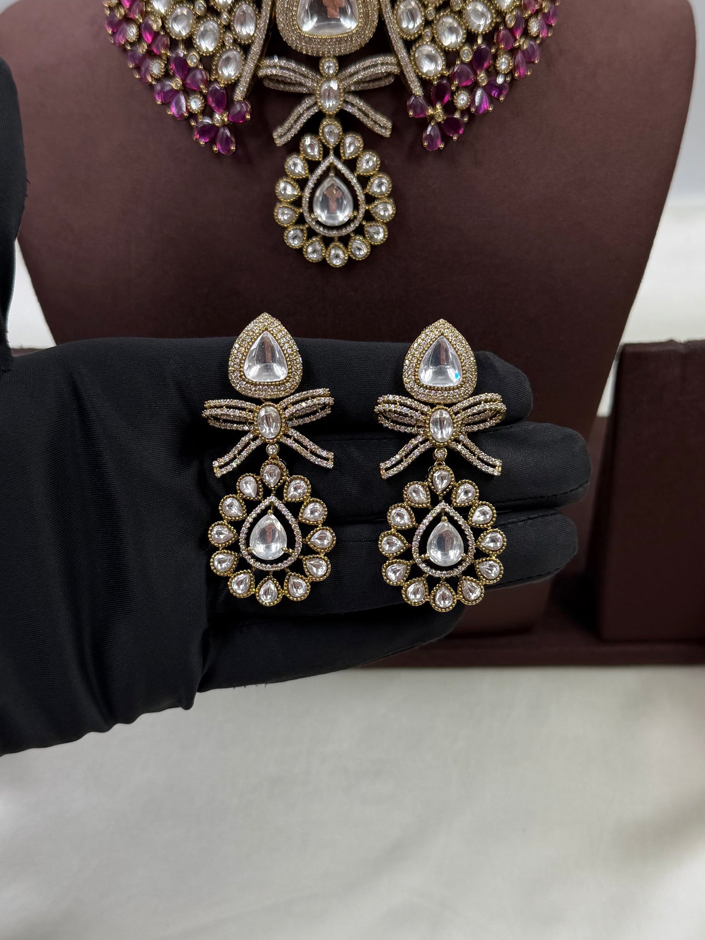 Jiya Jaipuri Kundan Choker Necklace Set