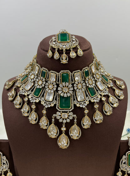 Zara Victorian Moissanite Choker Necklace