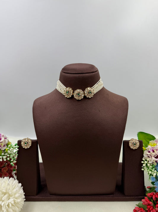 Shilpa Moissanite Delicate Choker Necklace