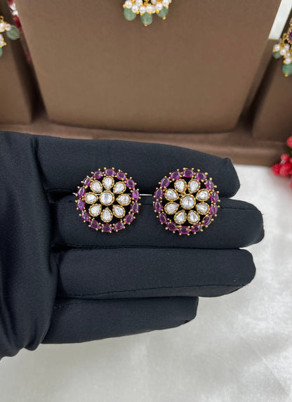 Maharani Royal Combo Moissanite Necklace