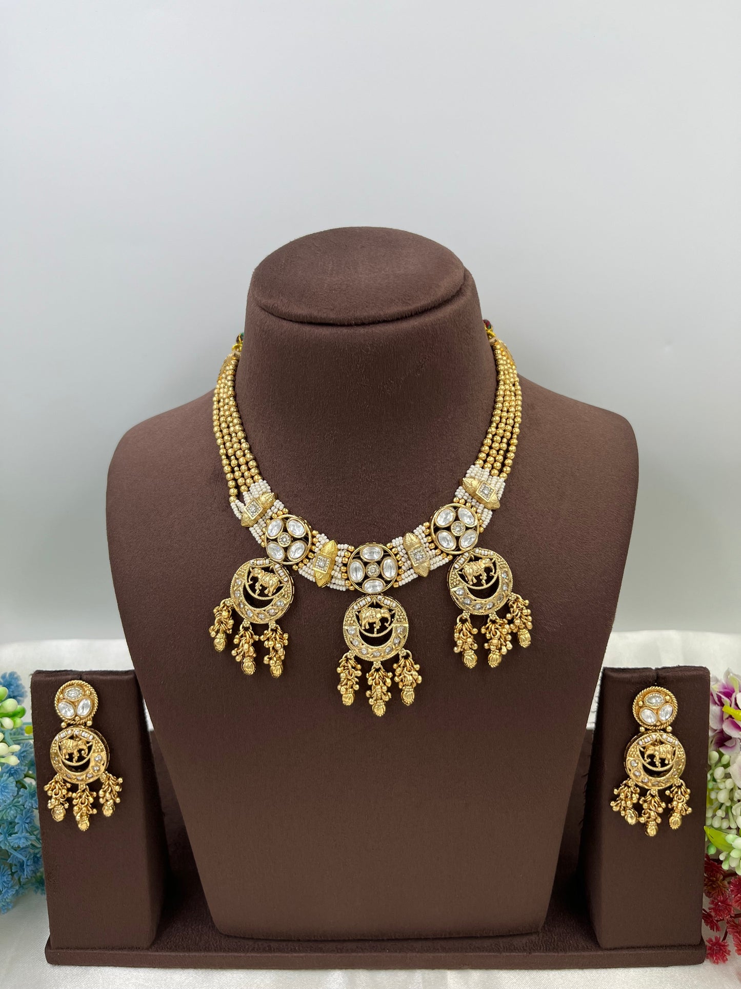 Anaya  Heritage Premium Moti Necklace