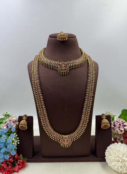 Lavanya South Temple Combo Necklace Set
