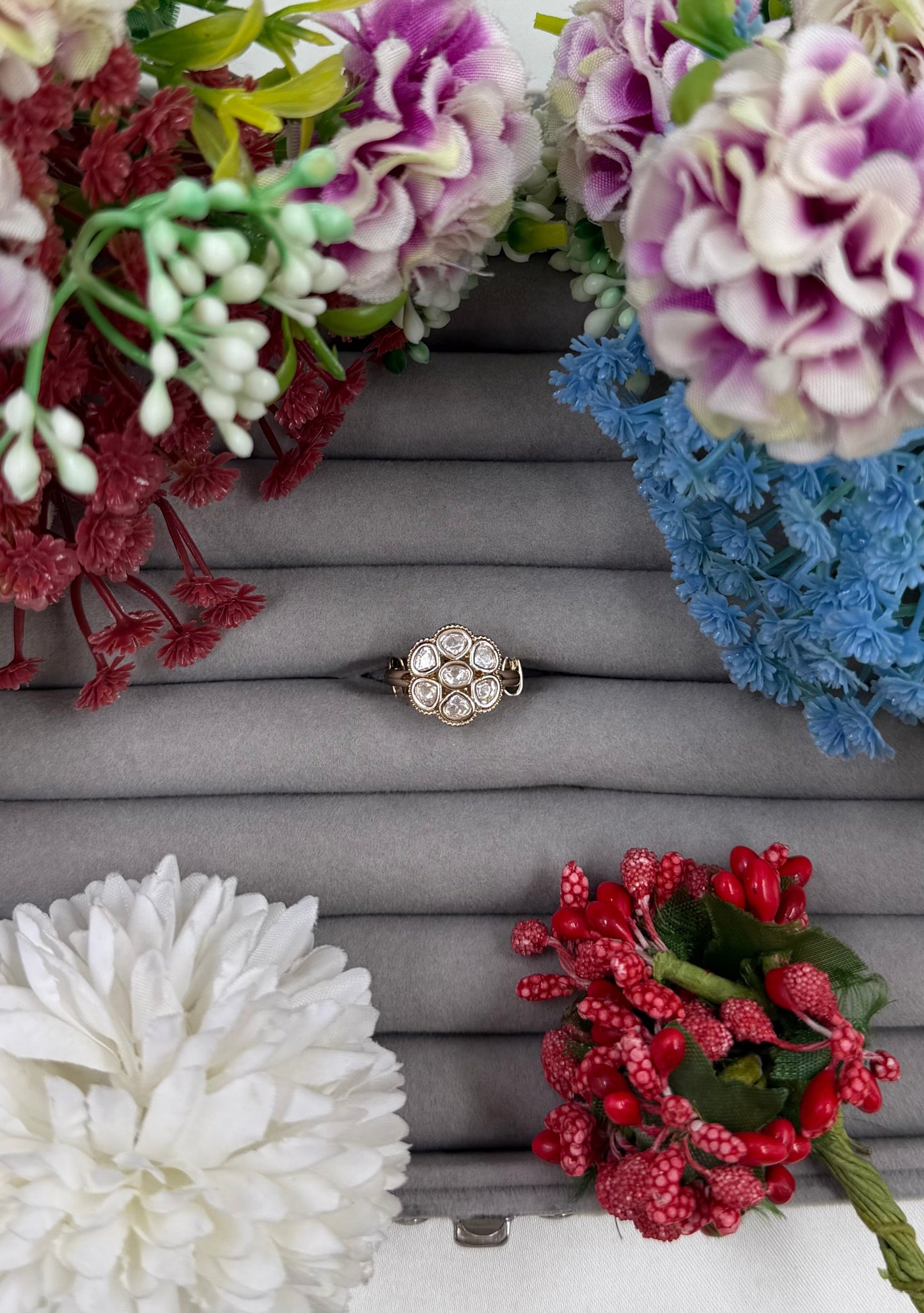 Samrudhi Moissanite Ring (Adjustable)
